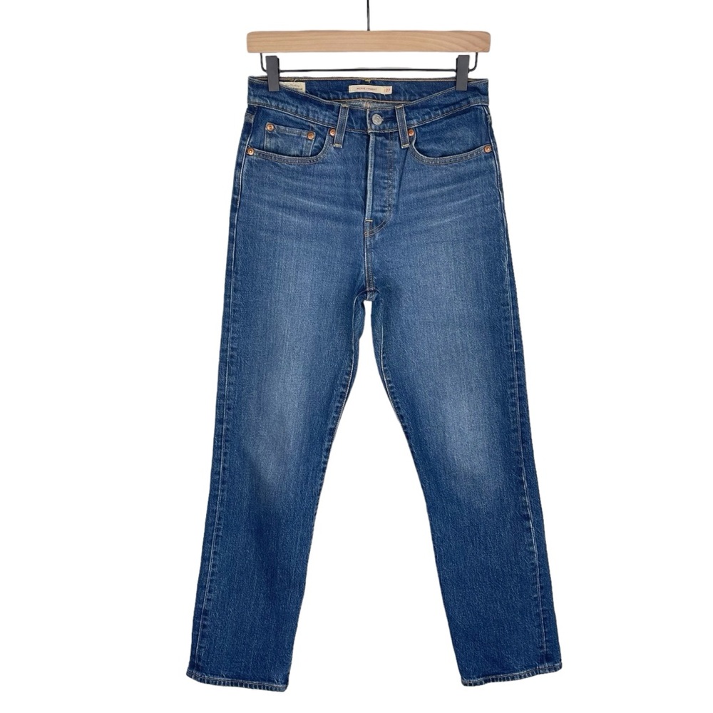 Levis Wedgie Straight Jeans 27 High Rise Button Fly Premium Denim Classic Casual